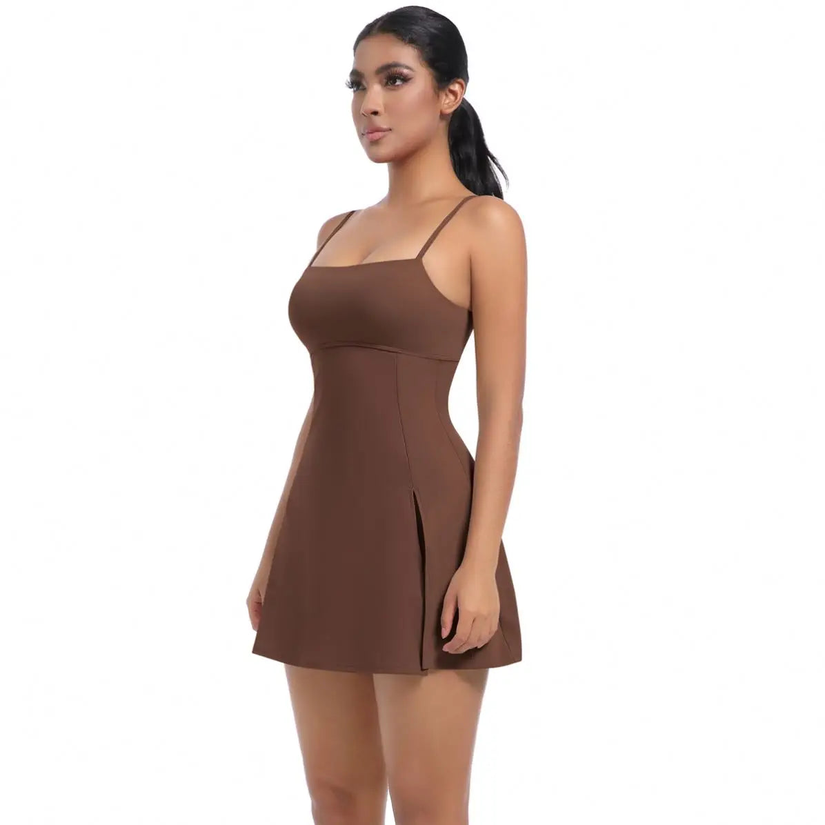 SIWEN Custom Logo Heat-Transfer Printed Breathable Spandex/Nylon Workout Sports Wear Activewear Fitness Golf Tennis Skirts Dress