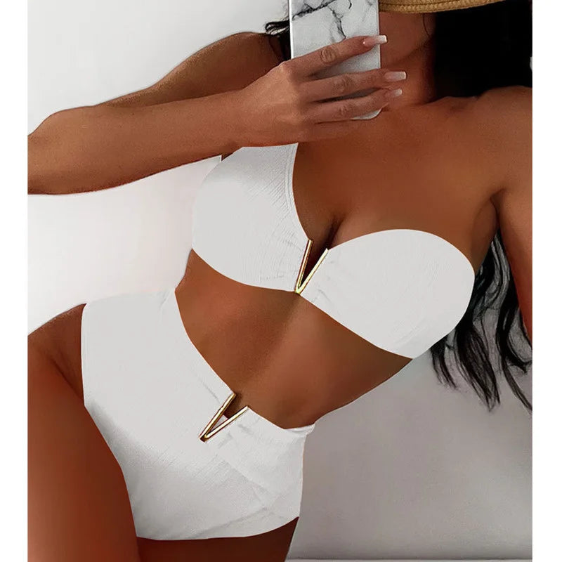 Black Sexy Bikinis 2026 Women High Waist Swimwear Female Swimsuit Swim Wear Bathing Suits Brazilian Bikini Set Beachwear Bather