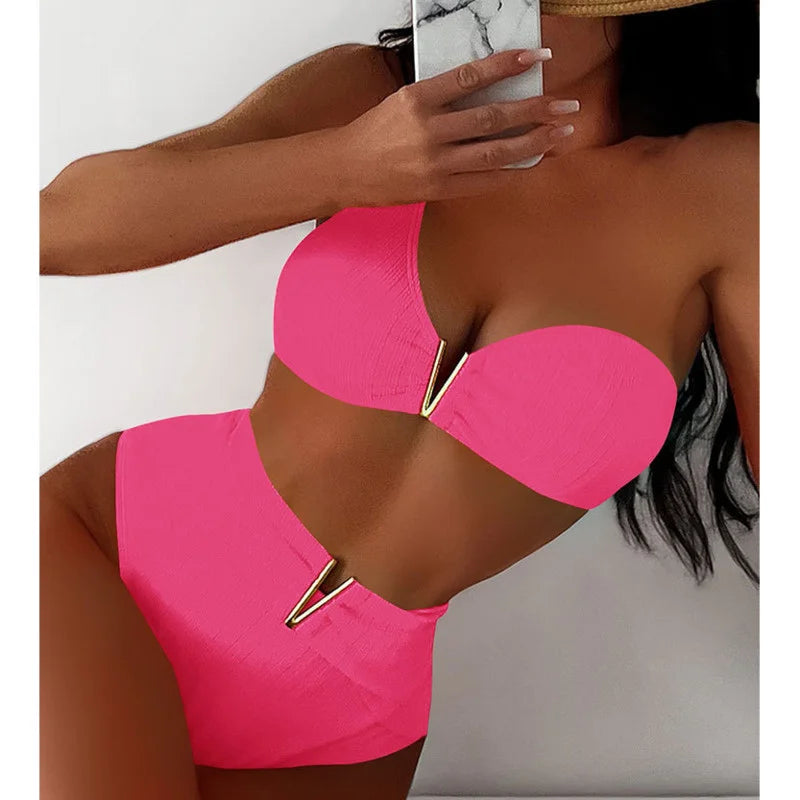 Black Sexy Bikinis 2026 Women High Waist Swimwear Female Swimsuit Swim Wear Bathing Suits Brazilian Bikini Set Beachwear Bather